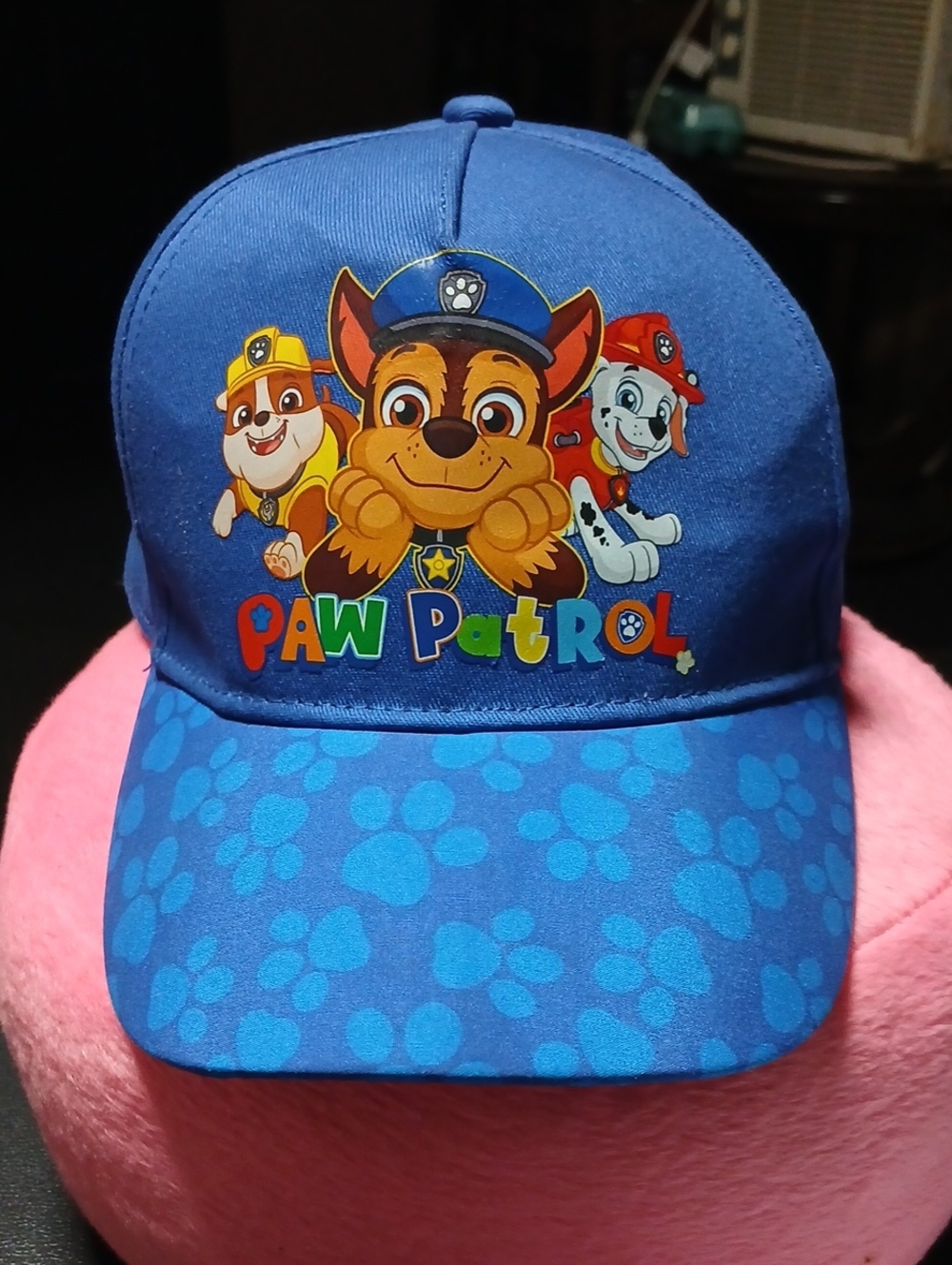 Paw Patrol Blue Cap with Colorful Character Print